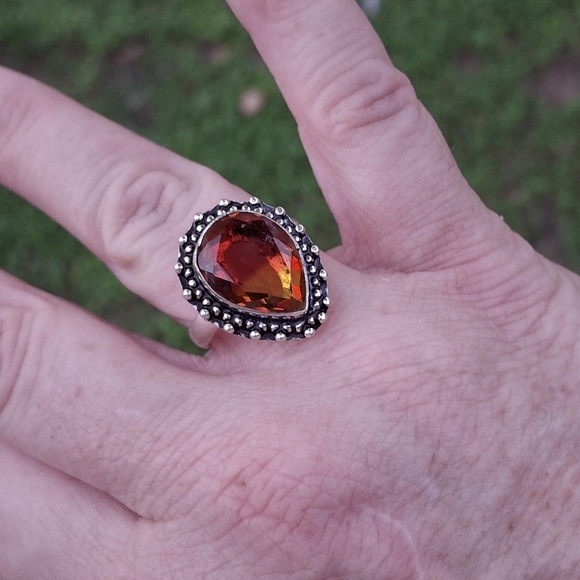 **** Sale **** New Bi-Color Tourmaline 925 Silver Ring.  - Picture 2 of 12